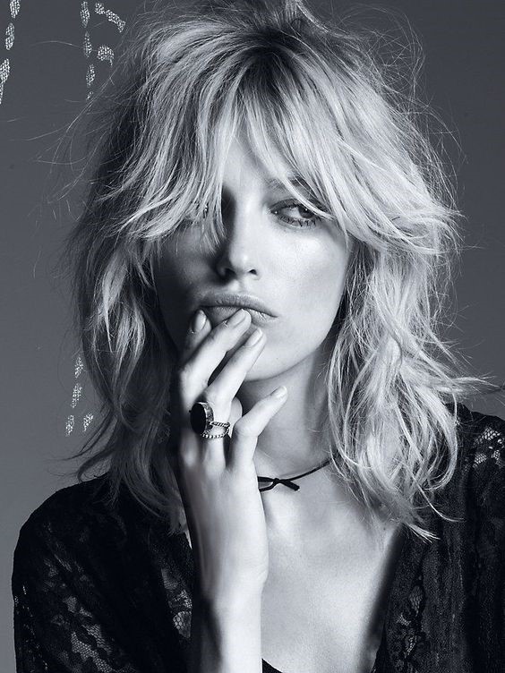 Grown-out shag hairstyles